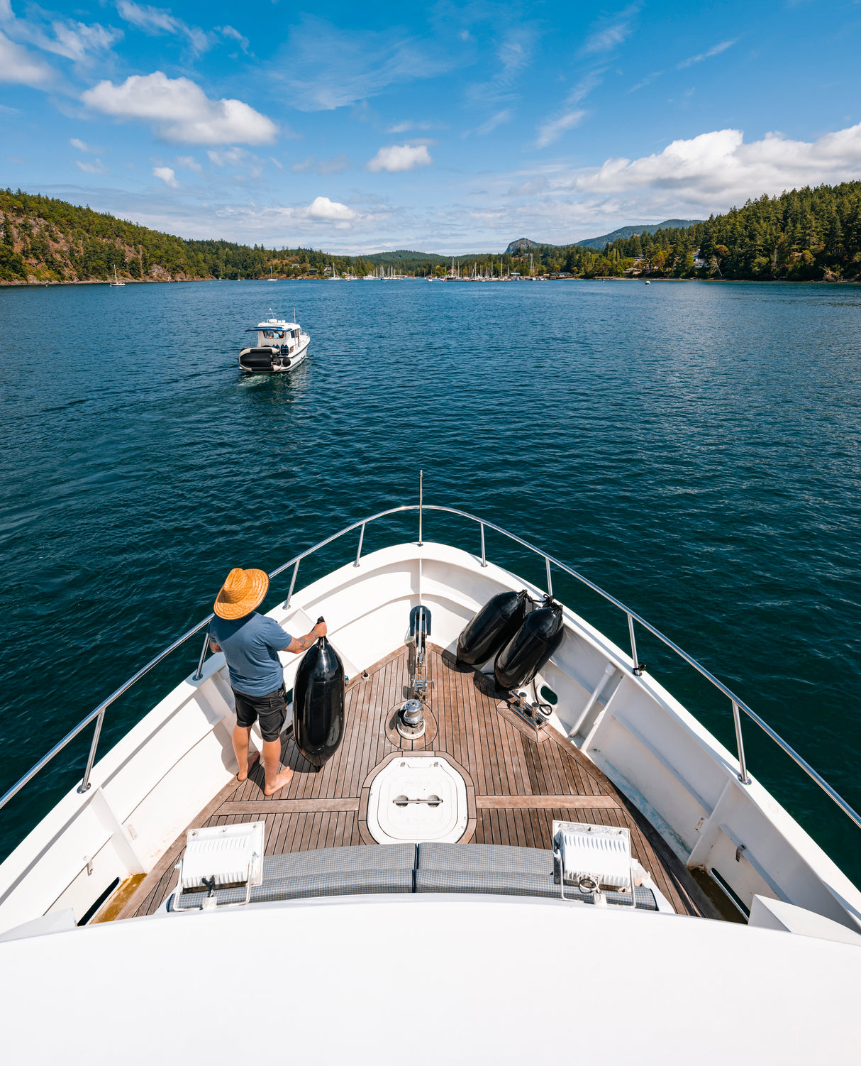 F-Series Boat Fender F-3 Standard Blue Ropehold