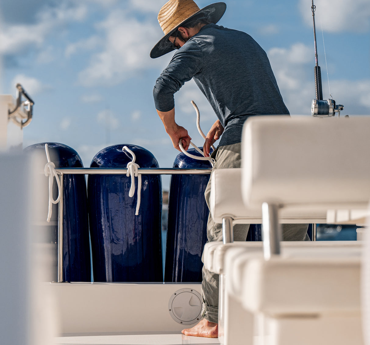 Spliced Eye Boat Fender Line SFL 5/8″ × 10′