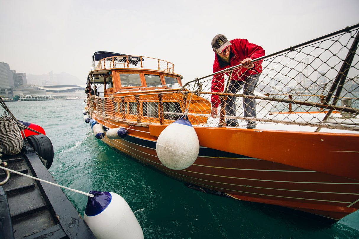 F-Series Boat Fender F-7 Standard Blue Ropehold