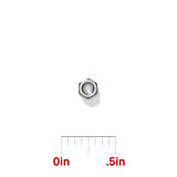 Nut for long bolt for Polyform TFR Fender Holder Rail Mount TFR-402 and TFR-404, with scale