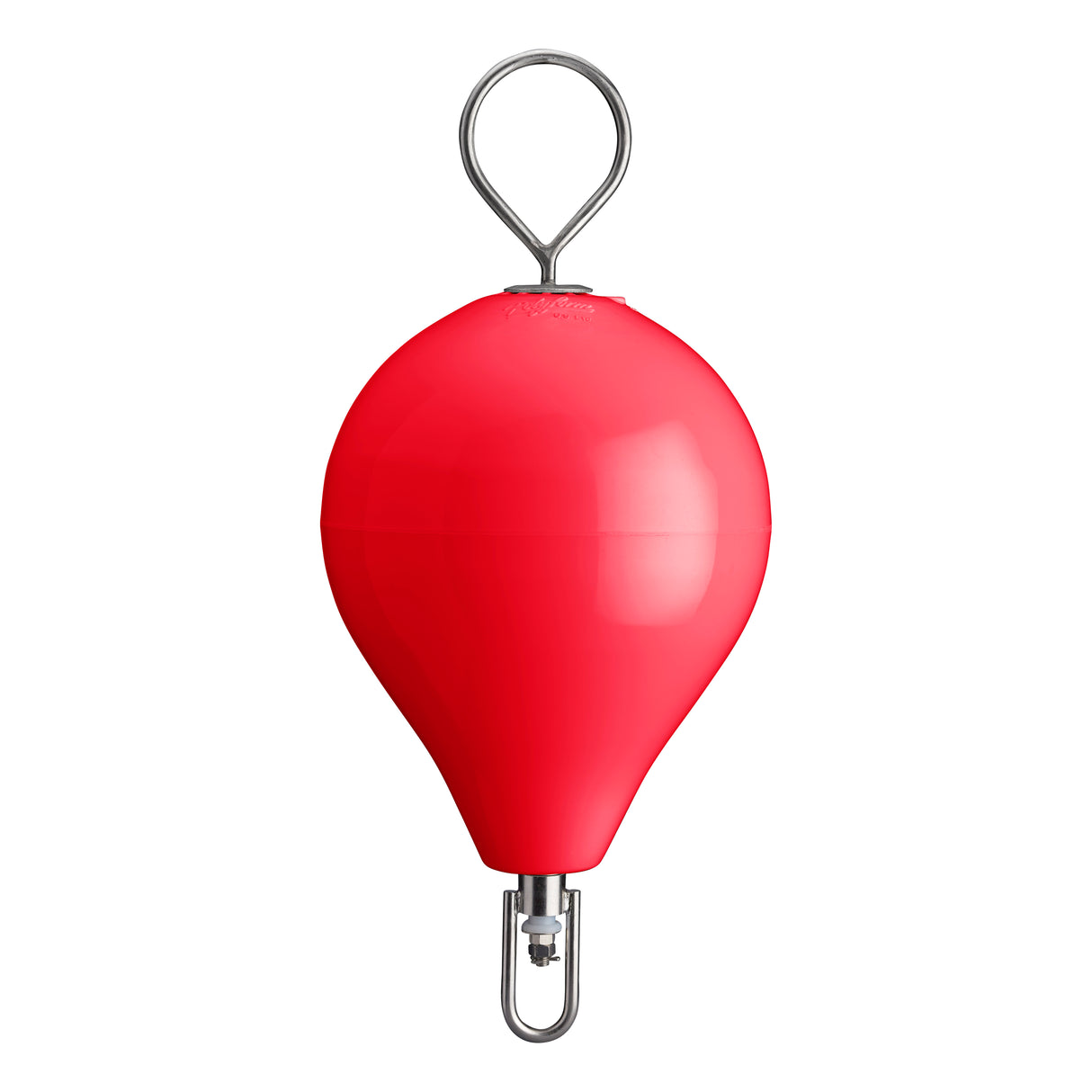 CM-2 Mooring Buoy with stainless steel mooring iron and shackle, red