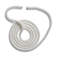 Polyform US boat fender line, whiplocked double braid nylon, eight feet long half, inch diameter, white