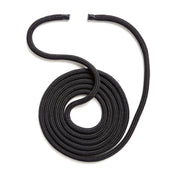 Polyform US boat fender line, whiplocked double braid nylon, twelve feet long, half inch diameter, black