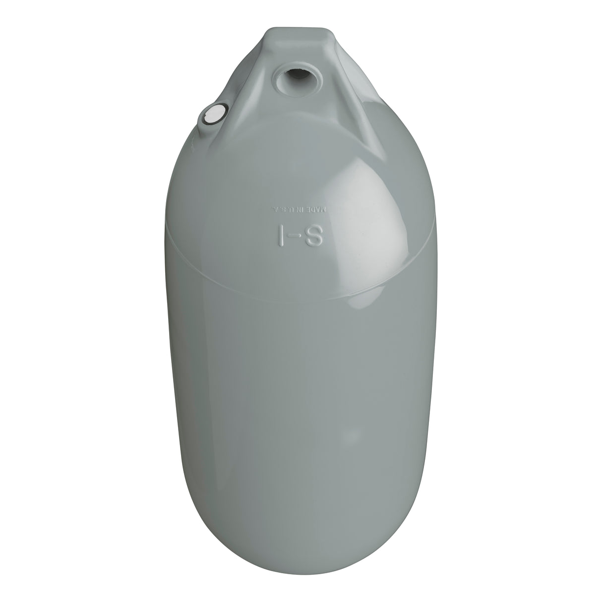 Small buoy and boat fender, Polyform S-1 Grey angled shot