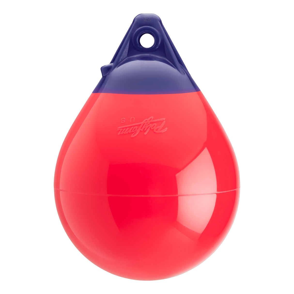 Red inflatable buoy, Polyform A-0