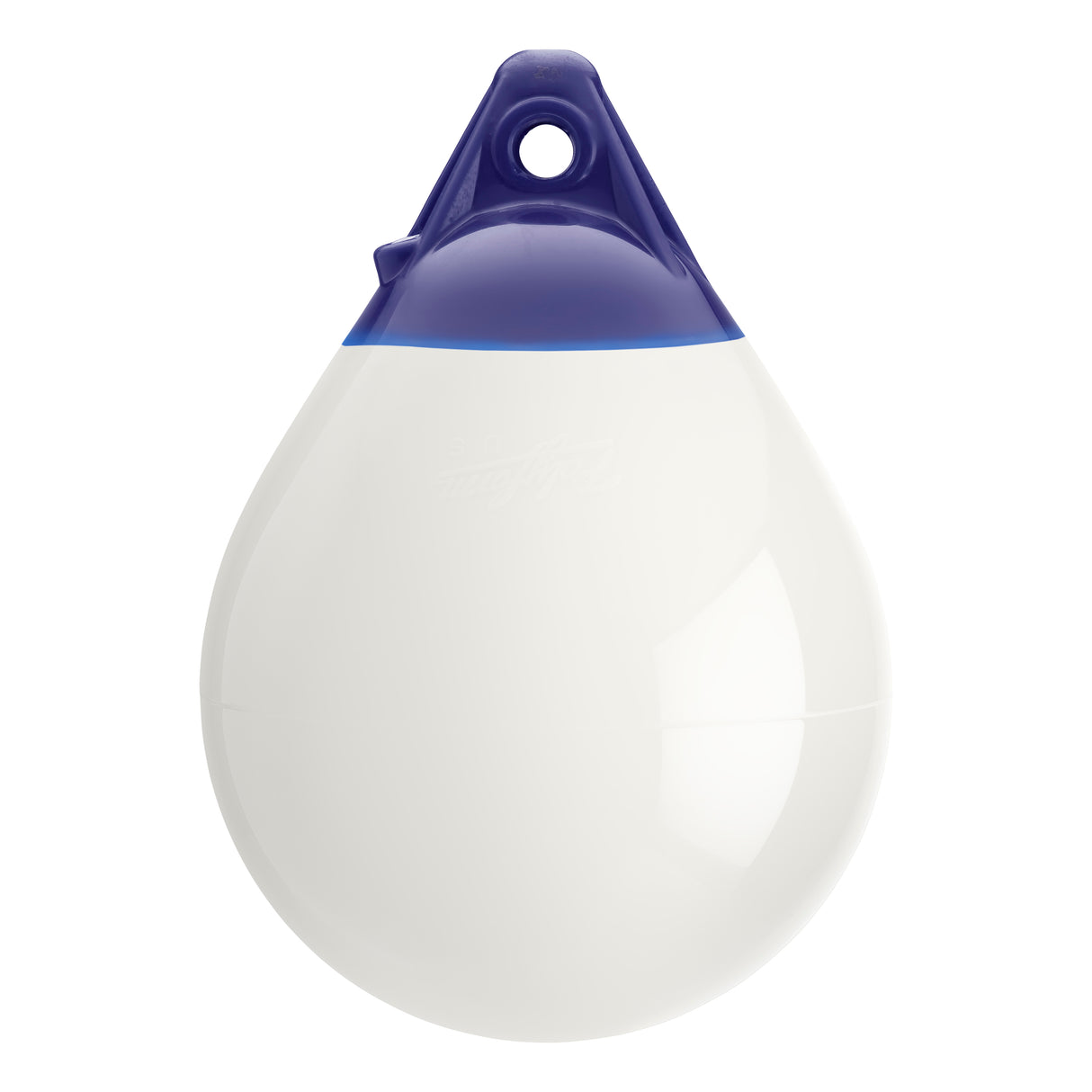 White inflatable buoy, Polyform A-0