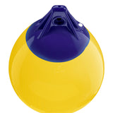 Yellow inflatable buoy, Polyform A-1 angled shot
