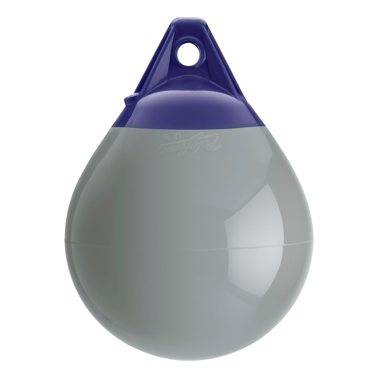 Grey inflatable buoy, Polyform A-1