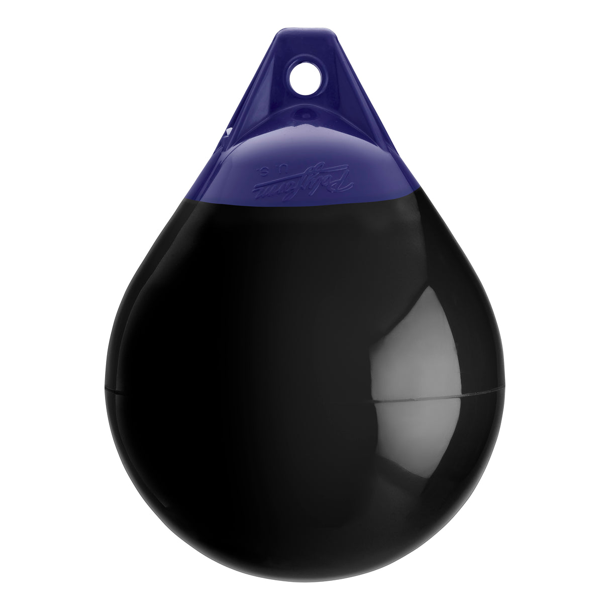 Black inflatable buoy, Polyform A-2