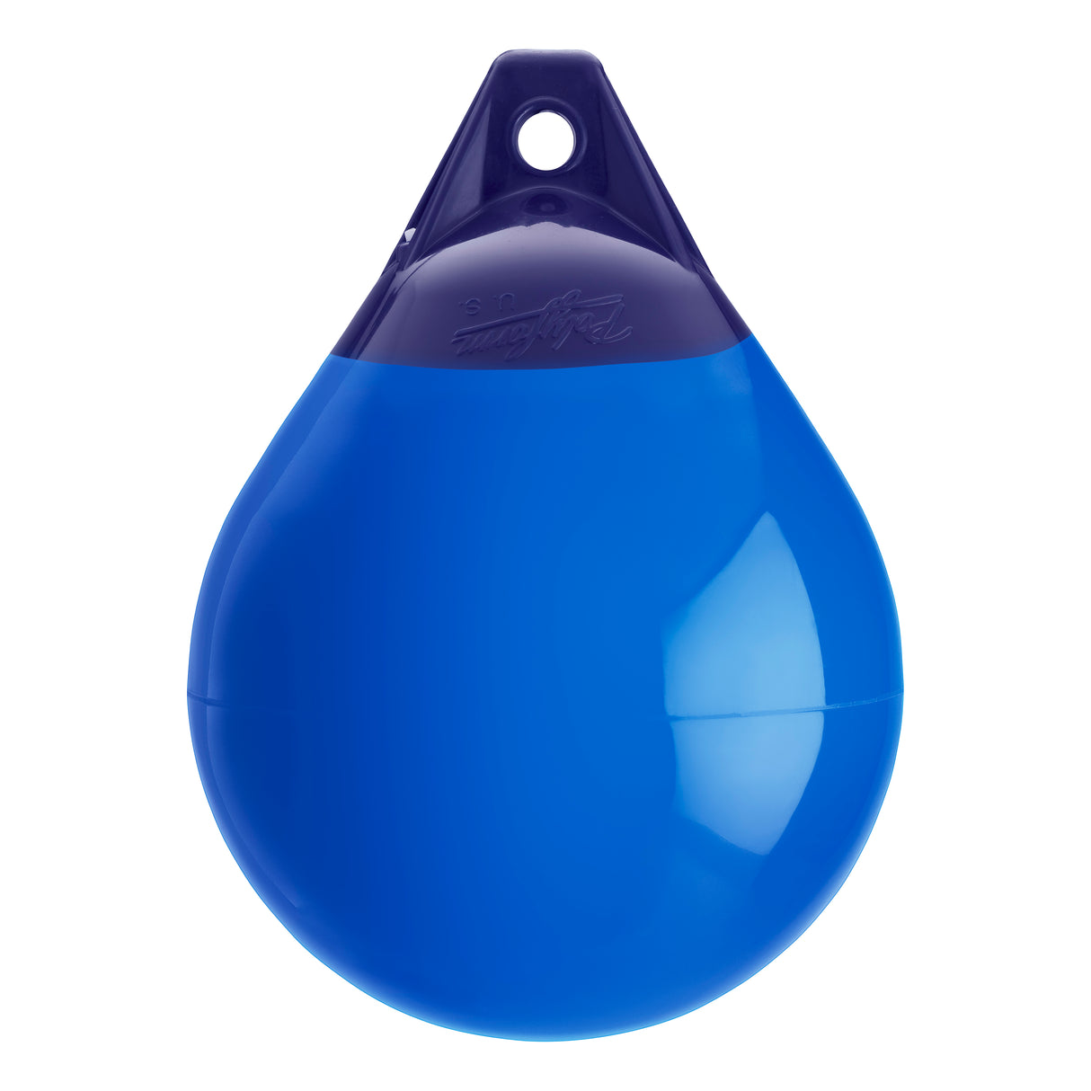 Blue inflatable buoy, Polyform A-2