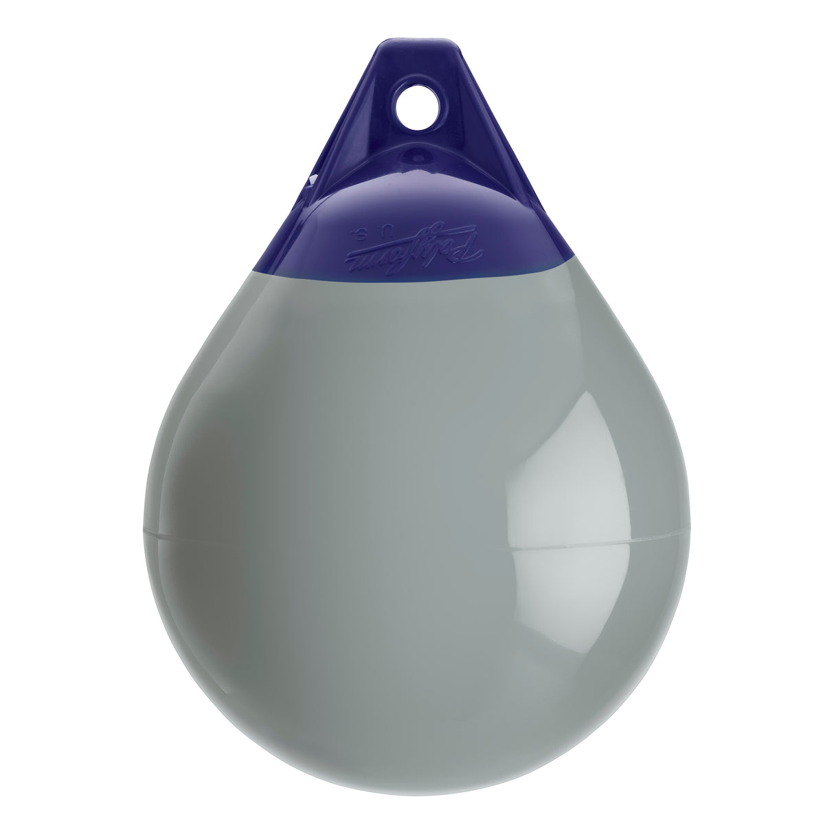 Grey inflatable buoy, Polyform A-2