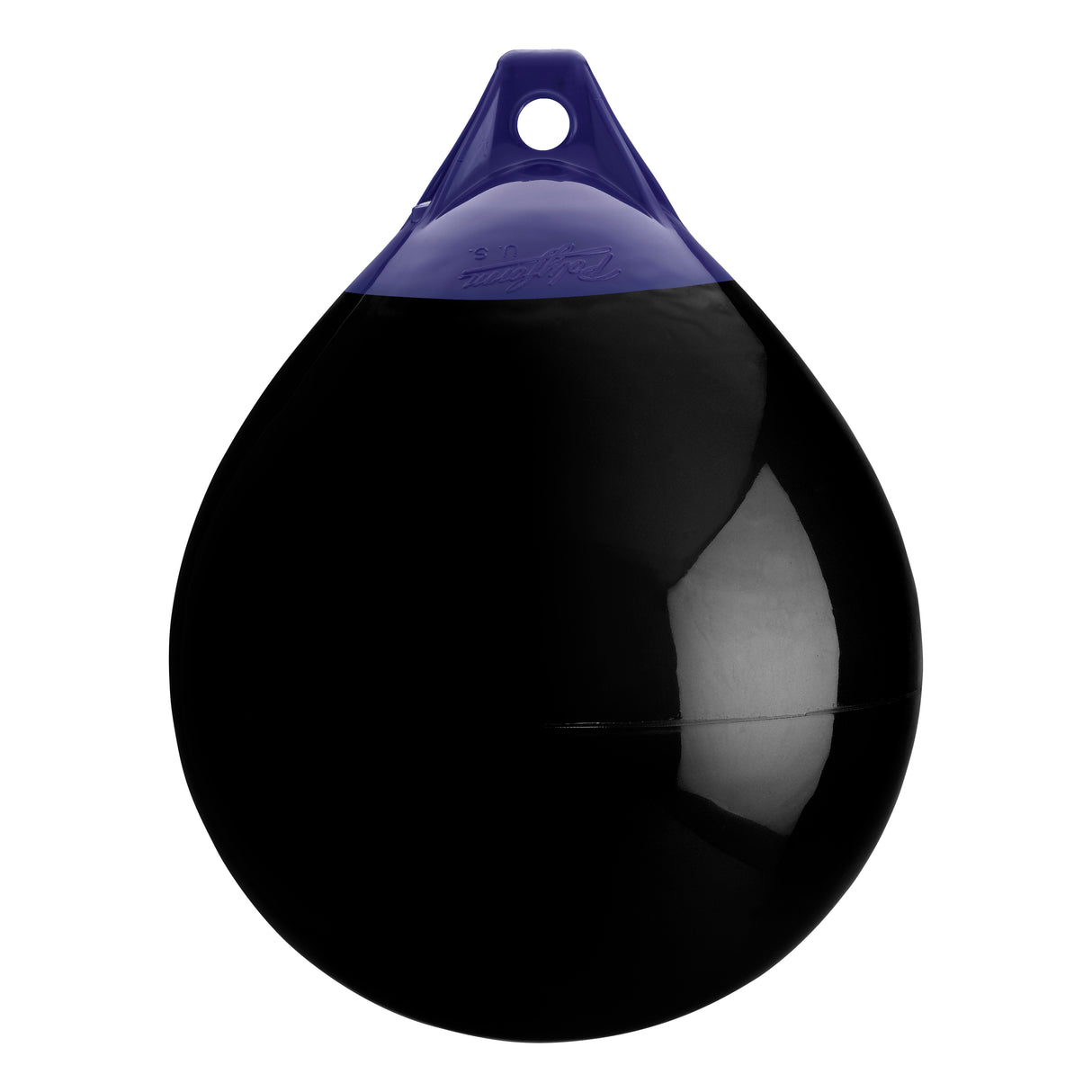 Black inflatable buoy, Polyform A-3