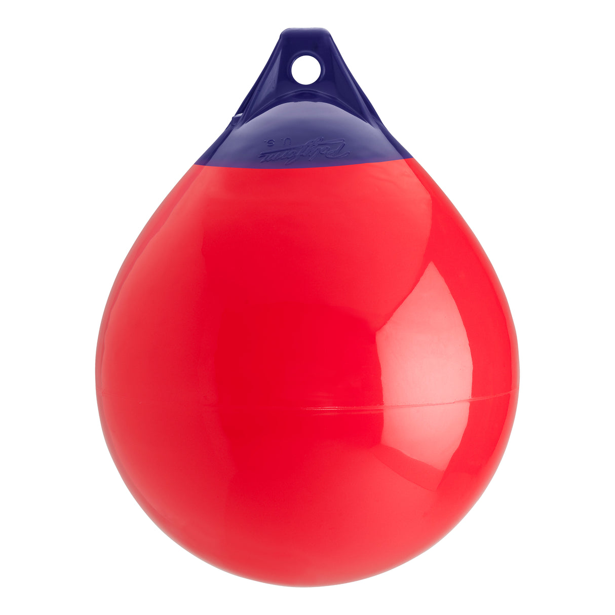 Red inflatable buoy, Polyform A-3