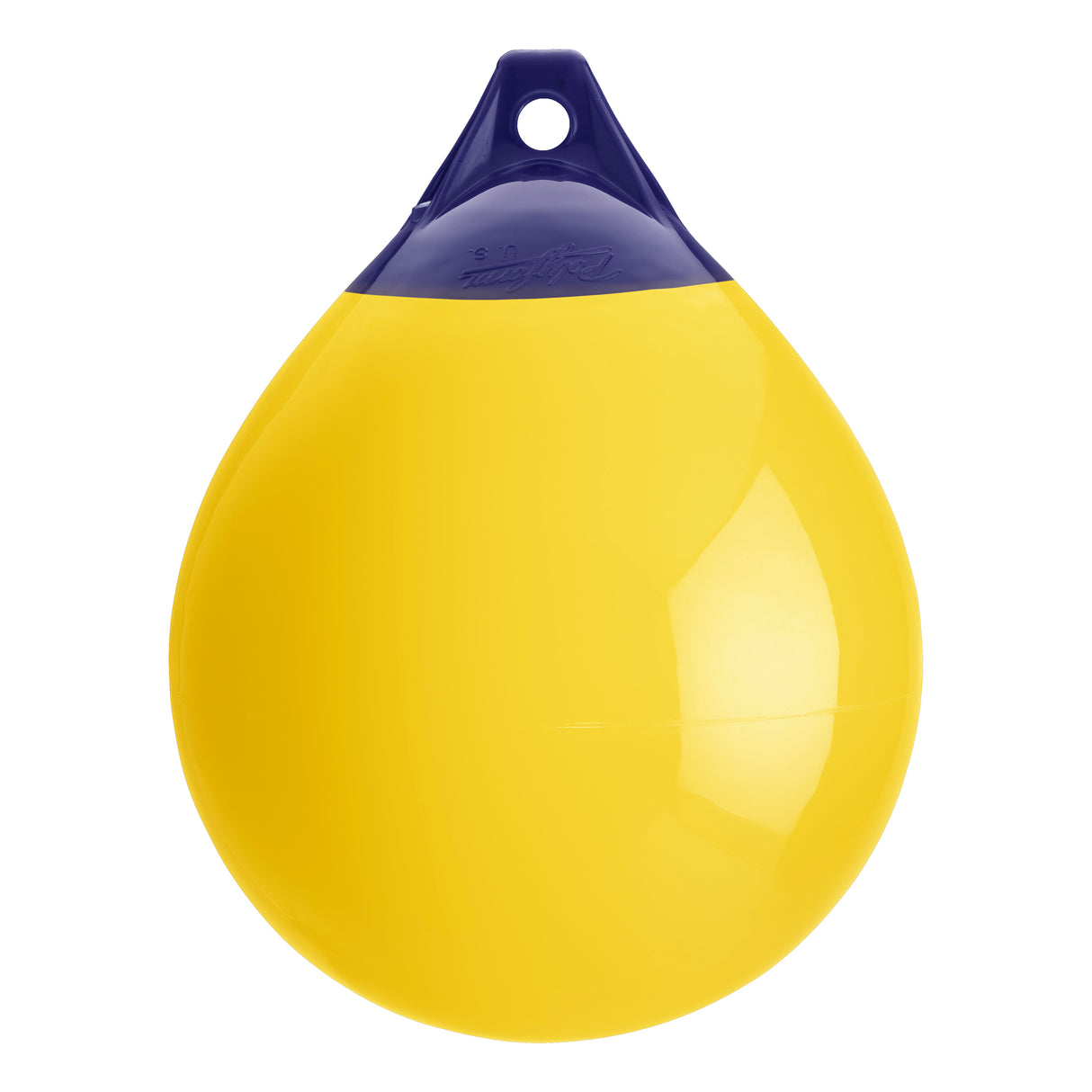 Yellow inflatable buoy, Polyform A-3
