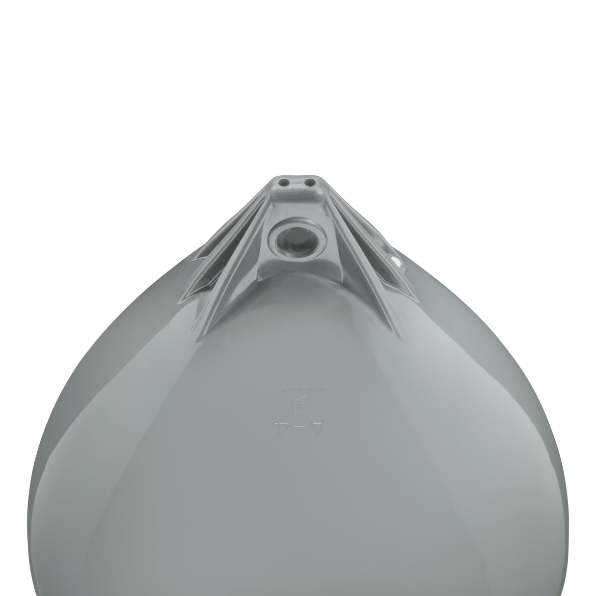 Grey buoy with Grey-Top, Polyform A-4 angled shot