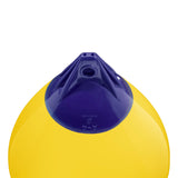 Yellow inflatable buoy, Polyform A-4 angled shot