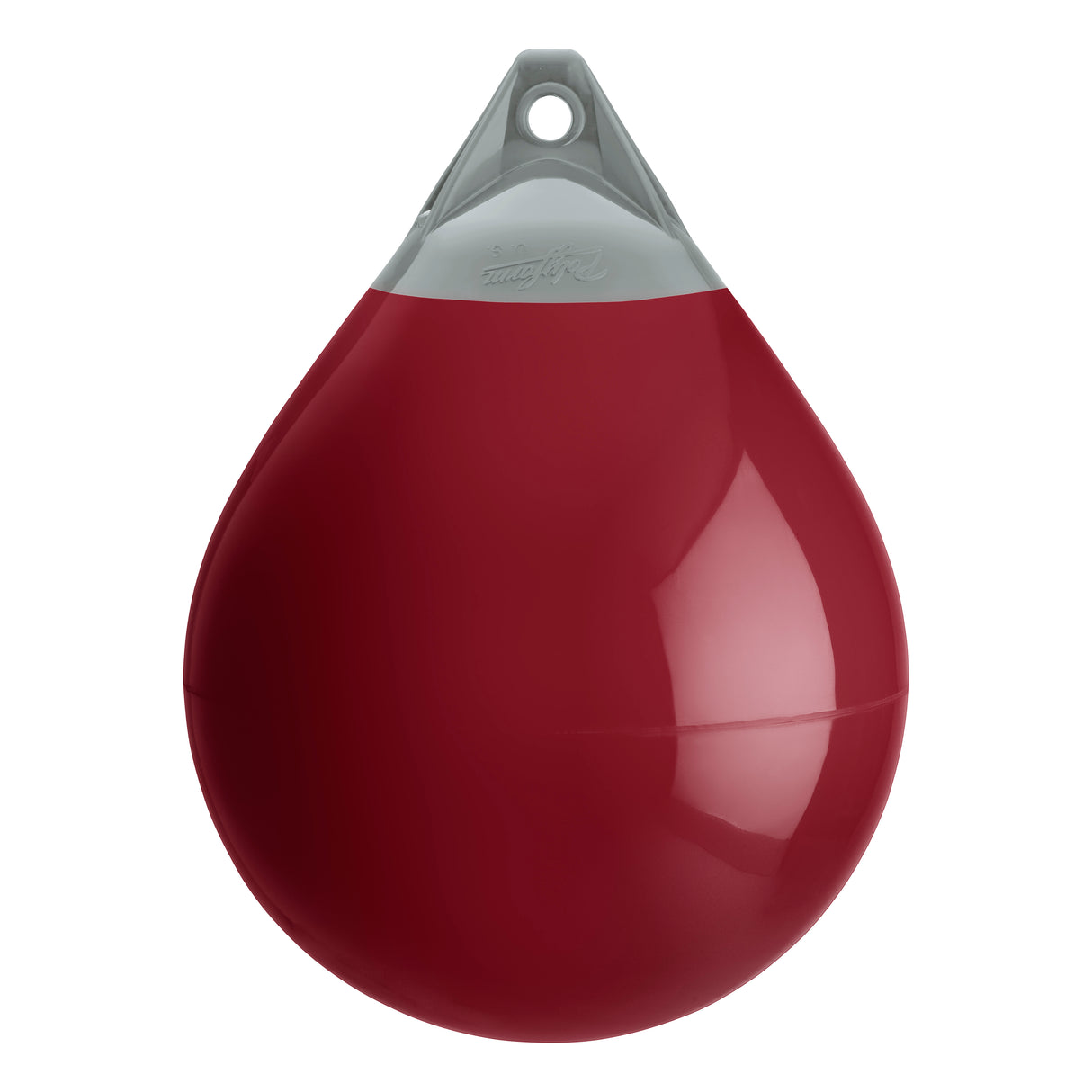 Burgundy buoy with Grey-Top, Polyform A-4