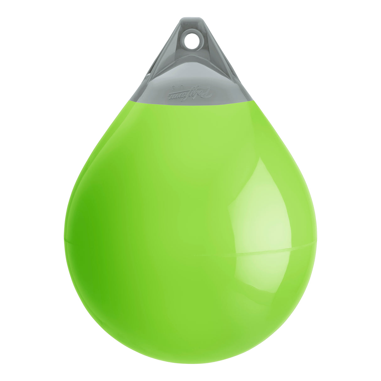 Lime buoy with Grey-Top, Polyform A-4