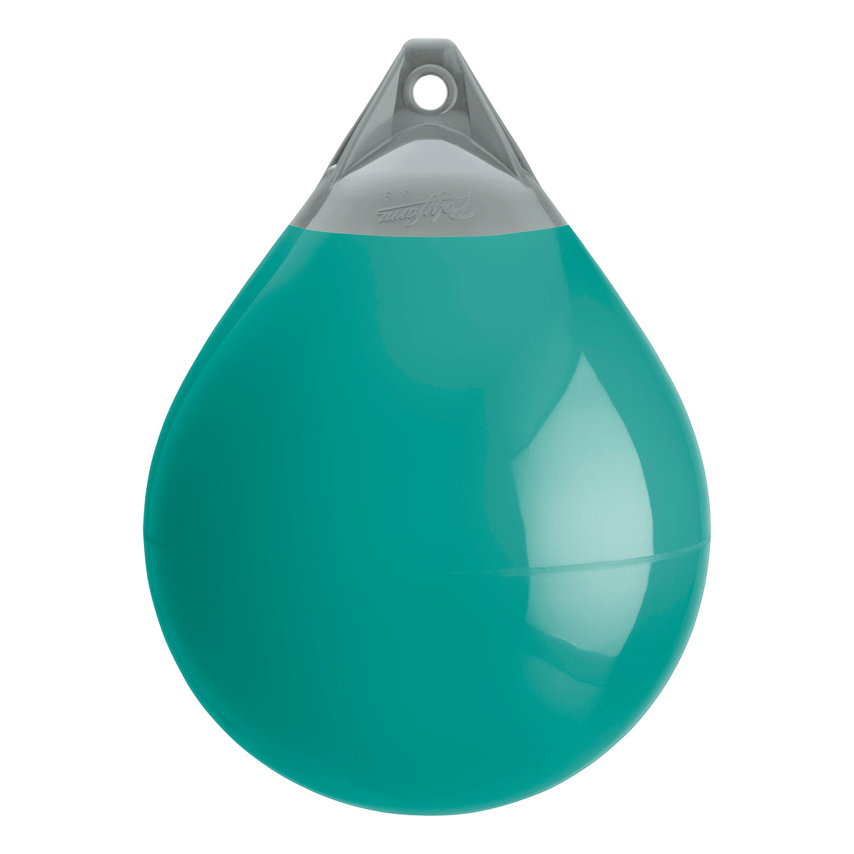 Teal buoy with Grey-Top, Polyform A-4