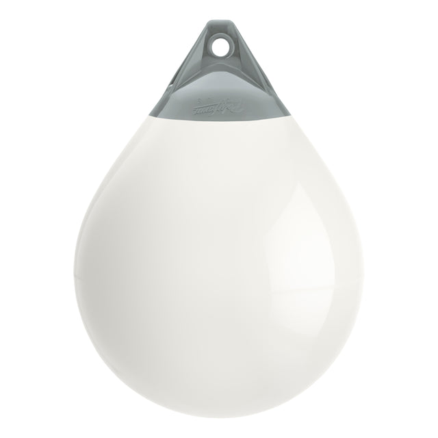 White buoy with Grey-Top, Polyform A-4