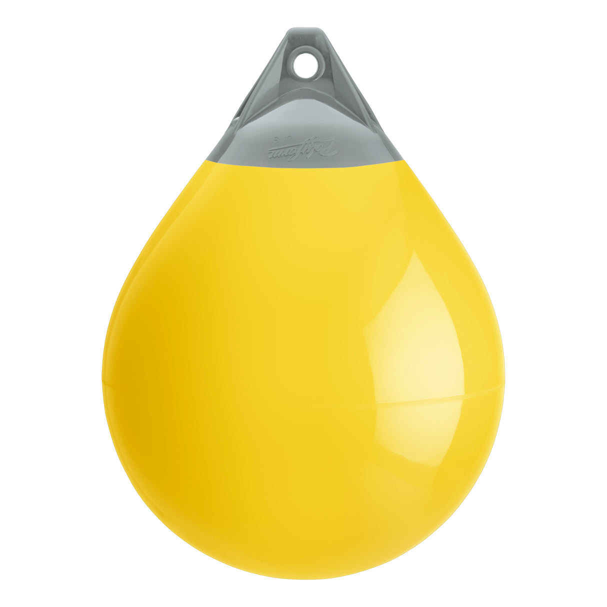 Yellow buoy with Grey-Top, Polyform A-4