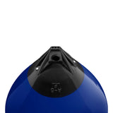Cobalt Blue buoy with Black-Top, Polyform A-5 angled shot