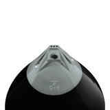 Black buoy with Grey-Top, Polyform A-5 angled shot