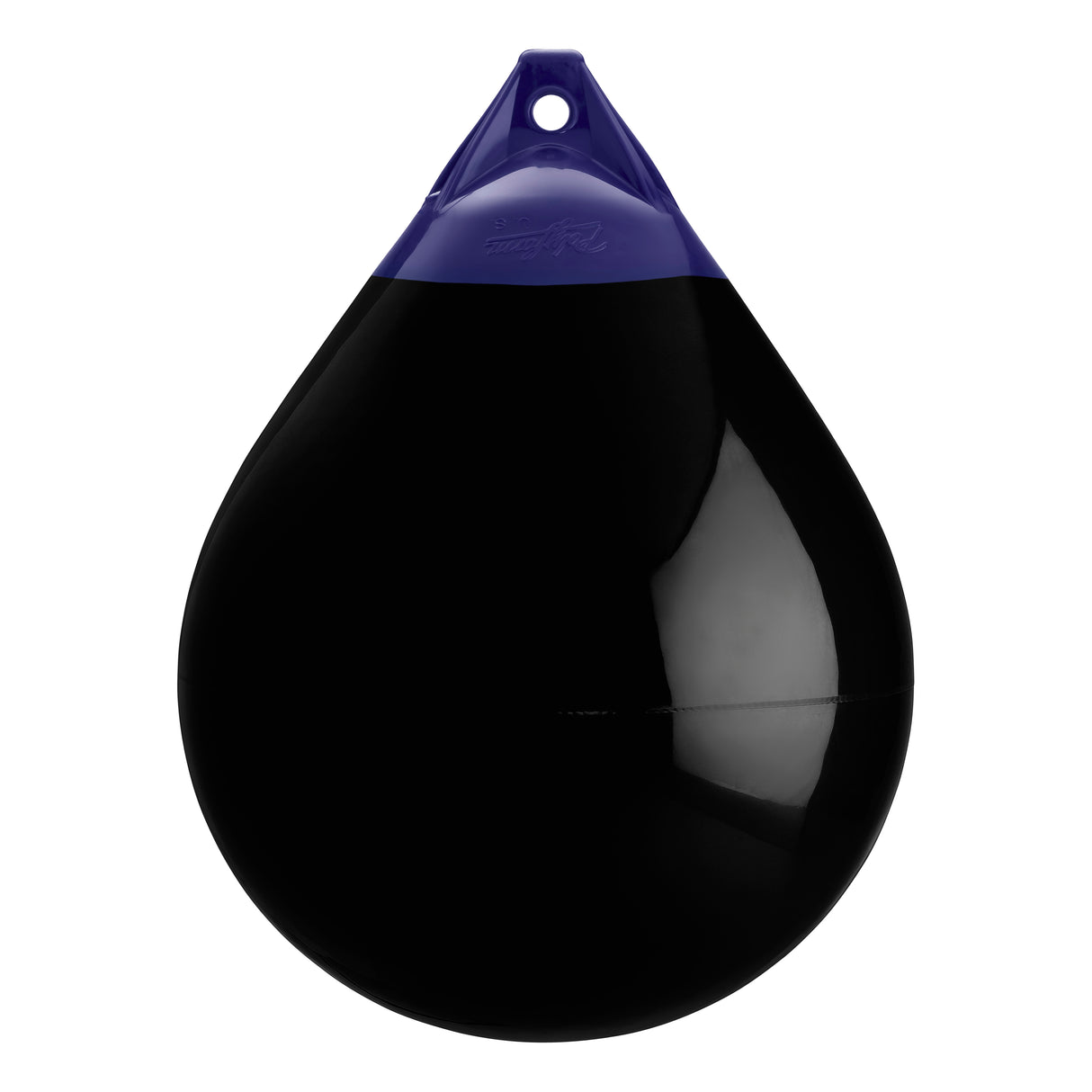 Black inflatable buoy, Polyform A-5