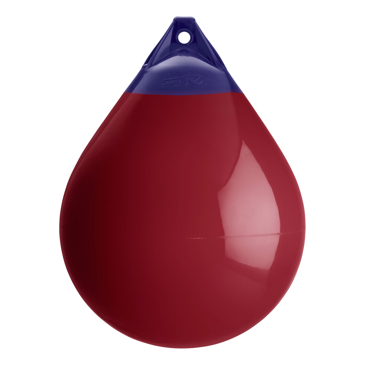 Burgundy inflatable buoy, Polyform A-5