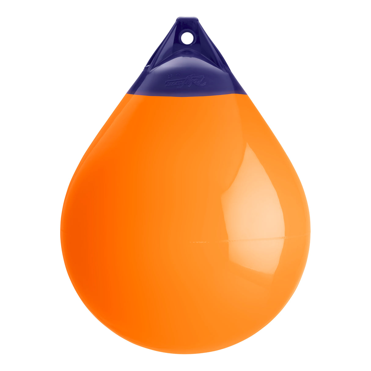 Orange inflatable buoy, Polyform A-5