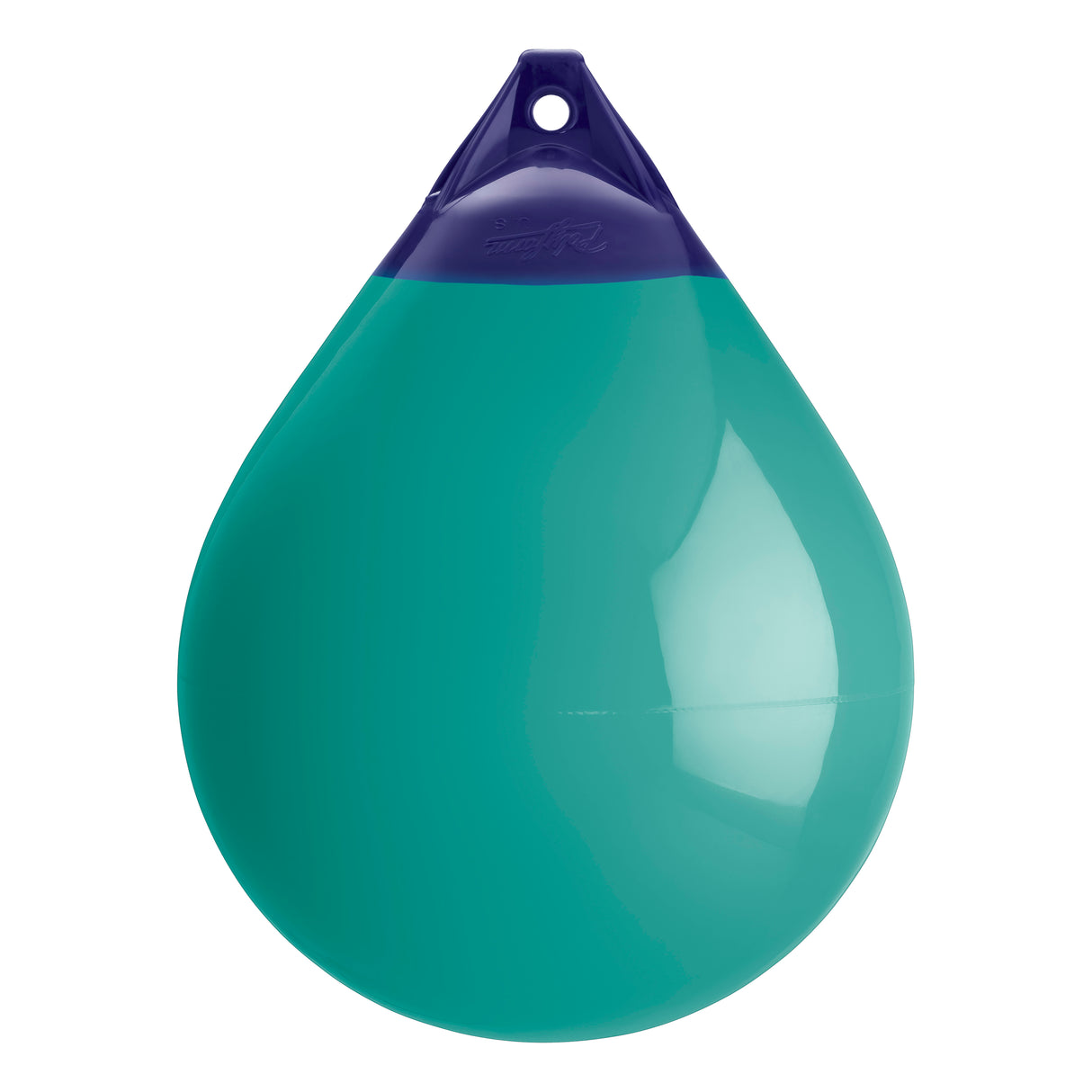 Teal inflatable buoy, Polyform A-5