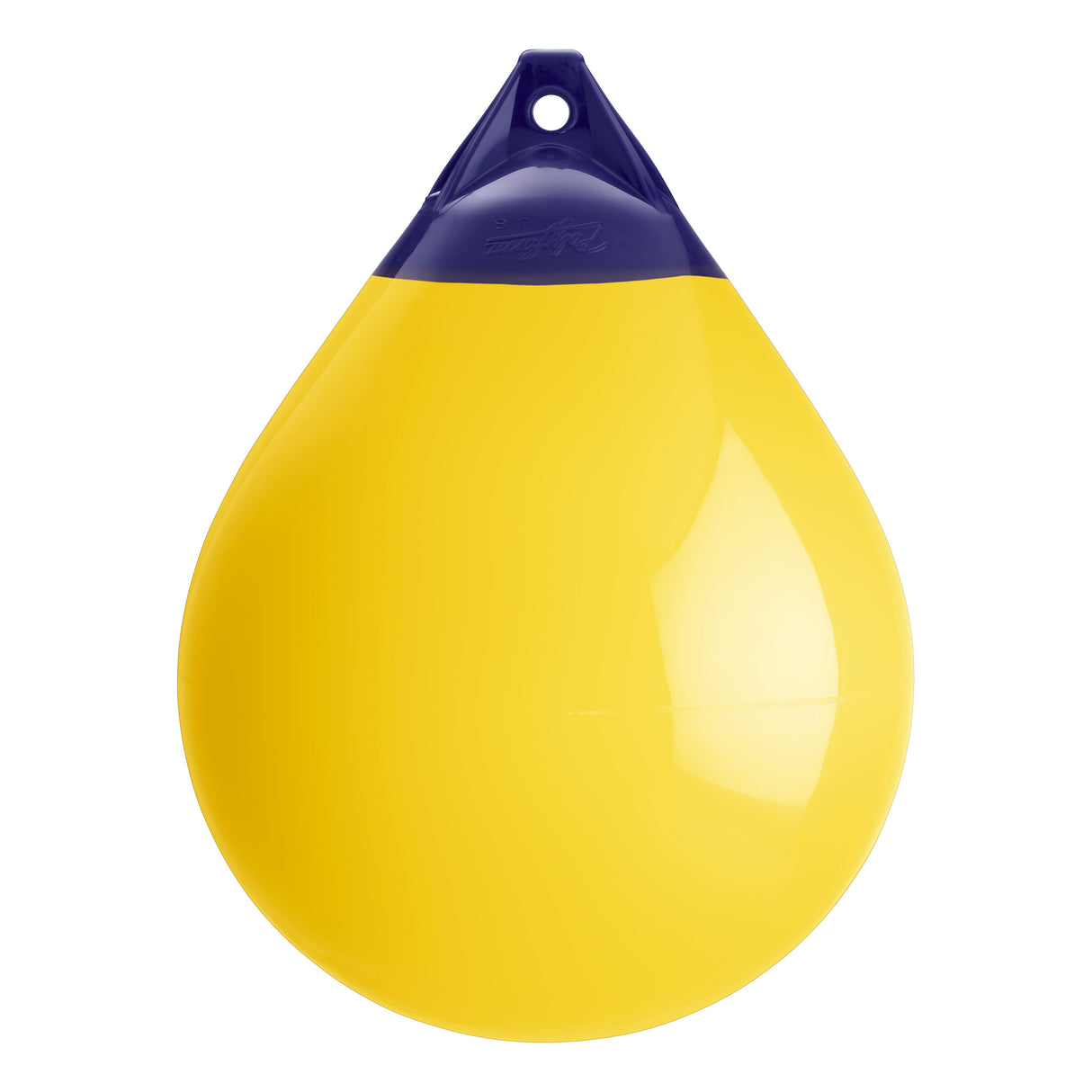 Yellow inflatable buoy, Polyform A-5