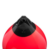 Red buoy with Black-Top, Polyform A-6 angled shot
