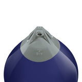 Navy Blue buoy with Grey-Top, Polyform A-6 angled shot