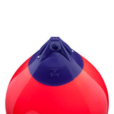 Red inflatable buoy, Polyform A-6 angled shot