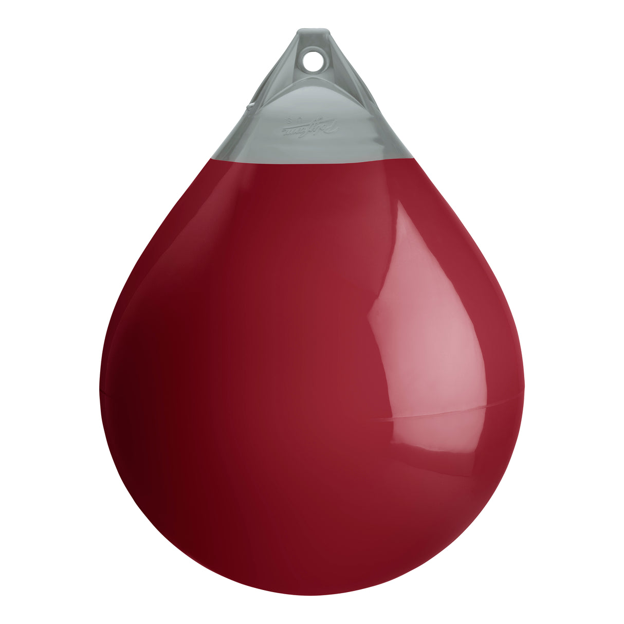 Burgundy buoy with Grey-Top, Polyform A-6