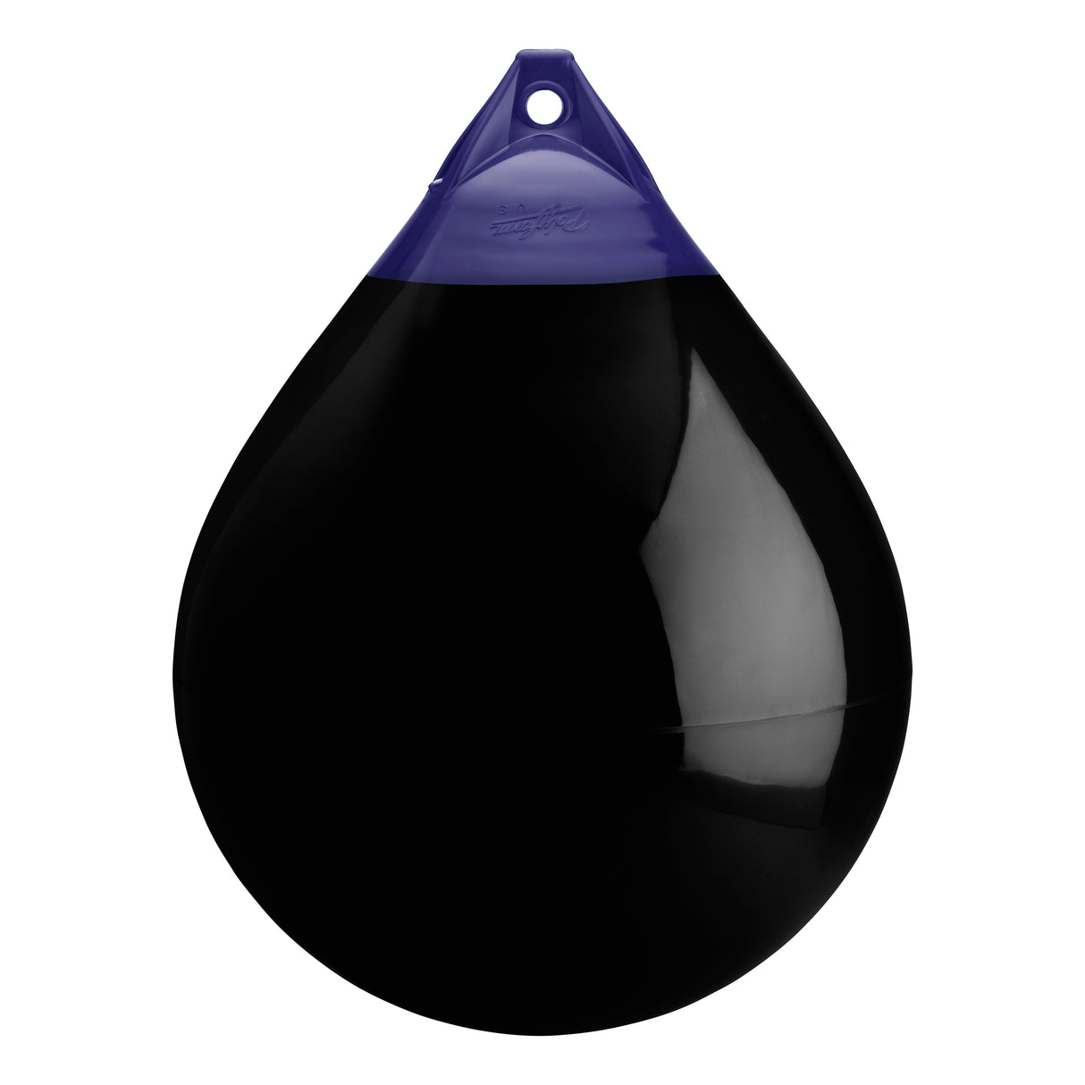 Black inflatable buoy, Polyform A-6