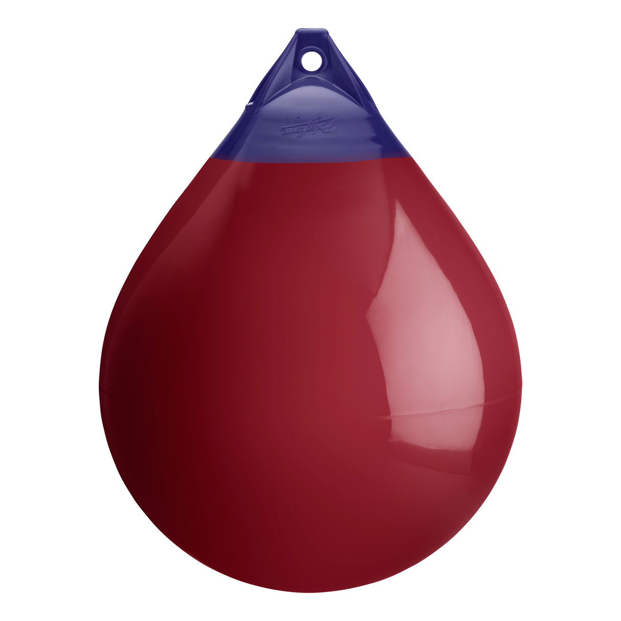 Burgundy inflatable buoy, Polyform A-6