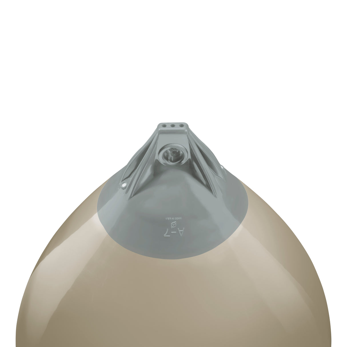 Sand buoy with Grey-Top, Polyform A-7 angled shot