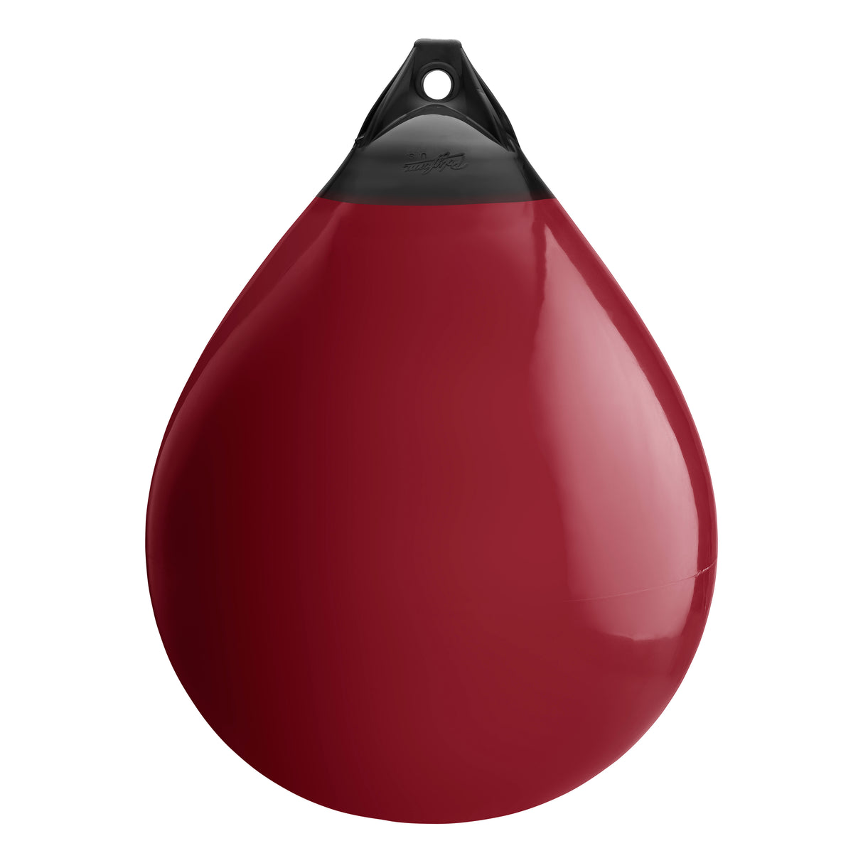 Burgundy buoy with Black-Top, Polyform A-7