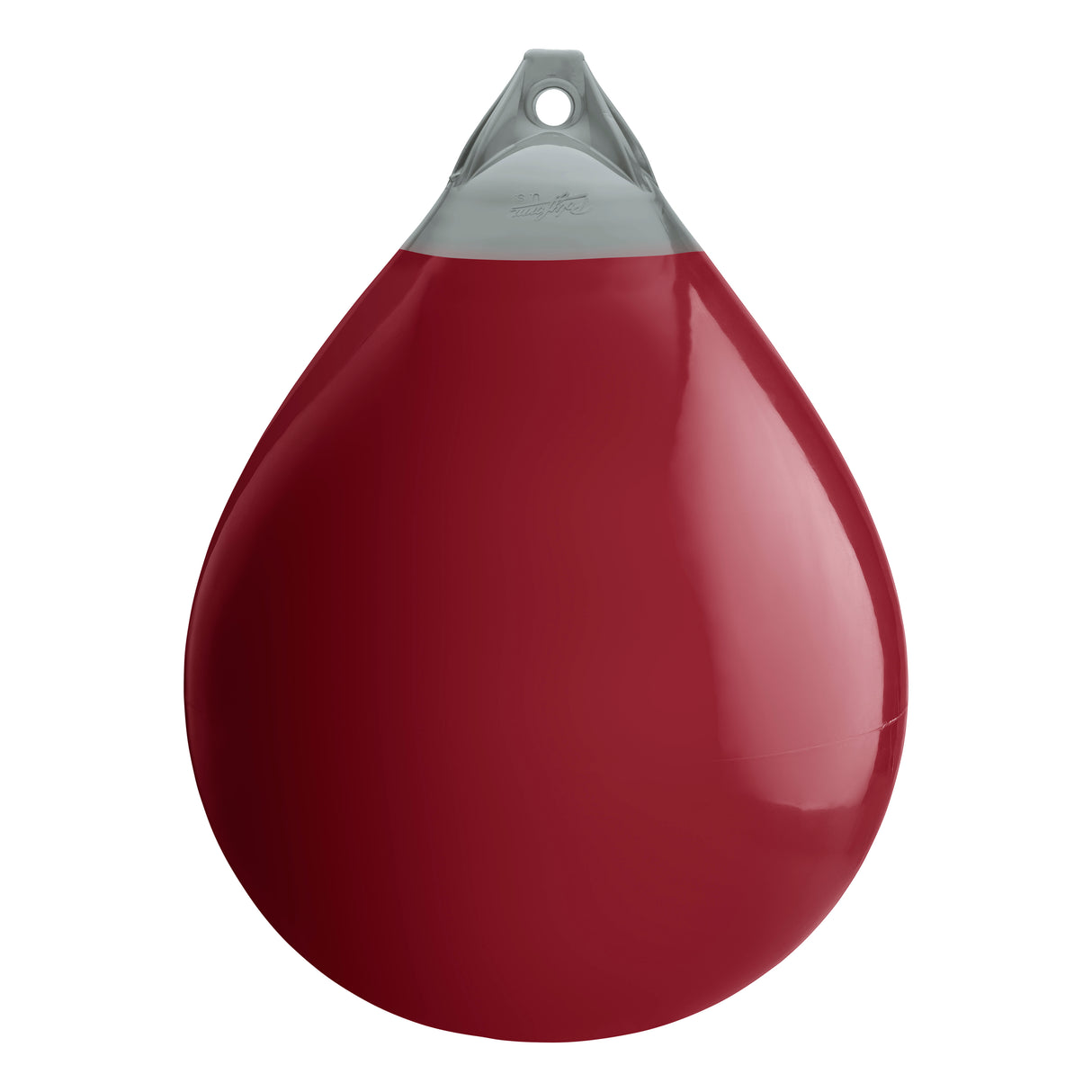 Burgundy buoy with Grey-Top, Polyform A-7