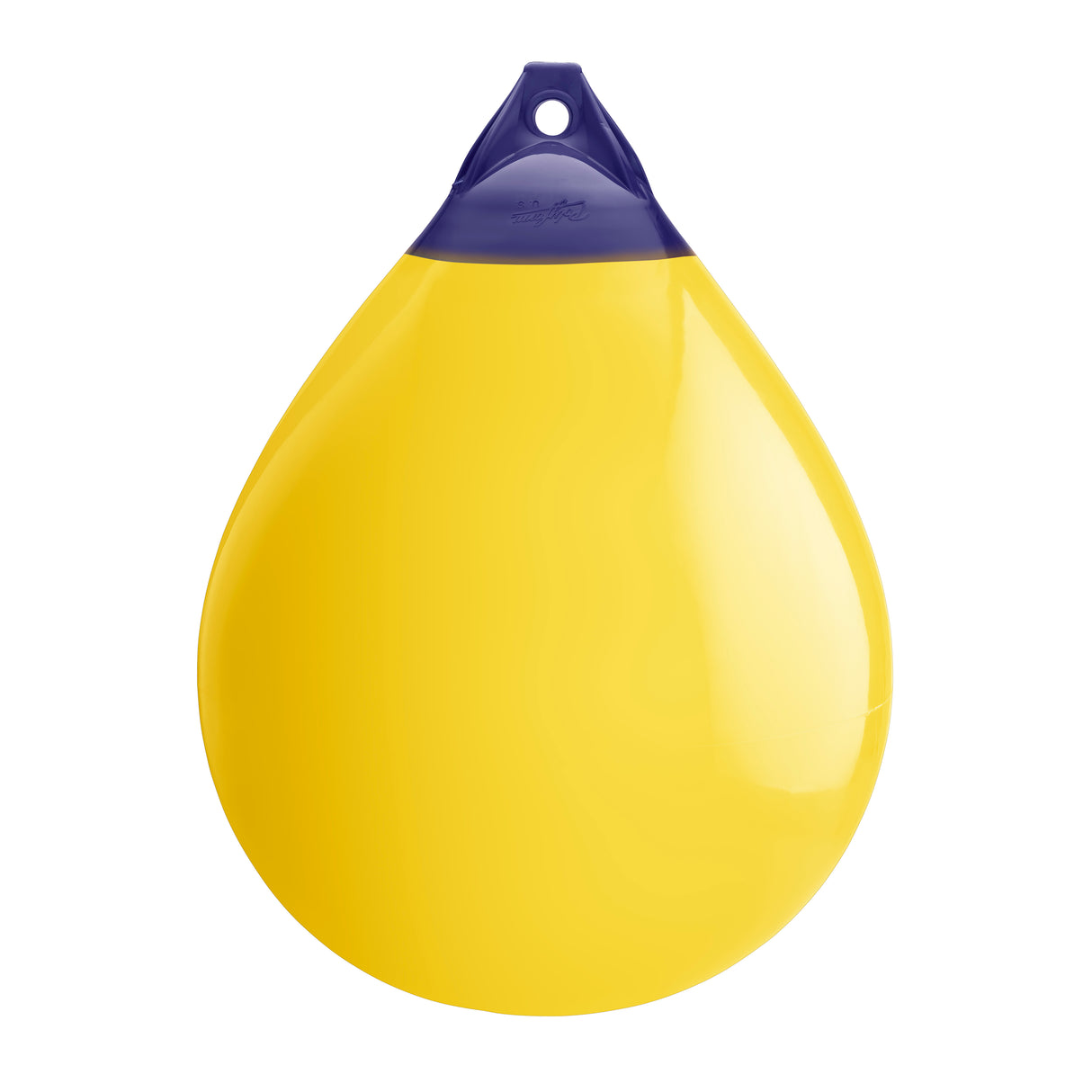 Yellow inflatable buoy, Polyform A-7