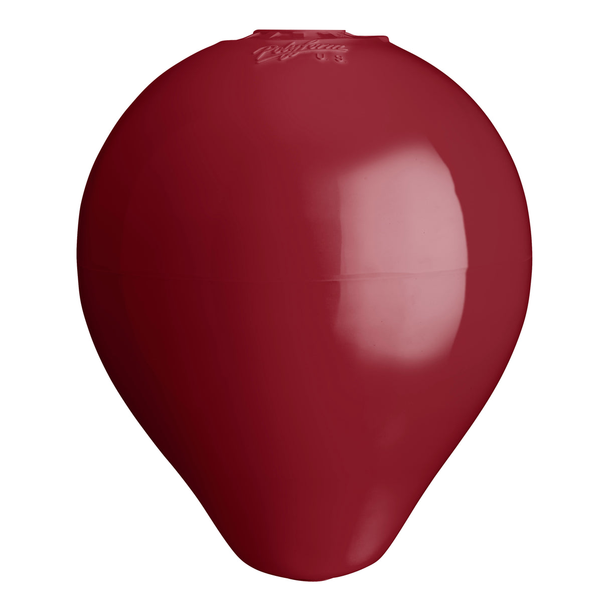 Hole through center mooring and marker buoy, Polyform CC-1 Burgundy
