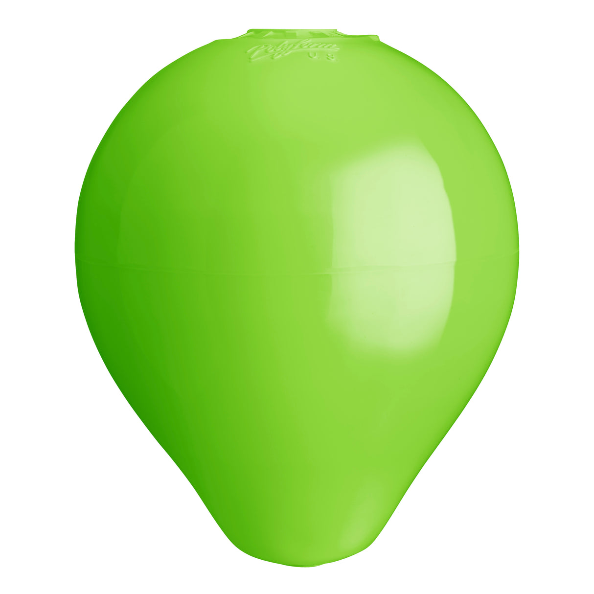 Hole through center mooring and marker buoy, Polyform CC-1 Lime