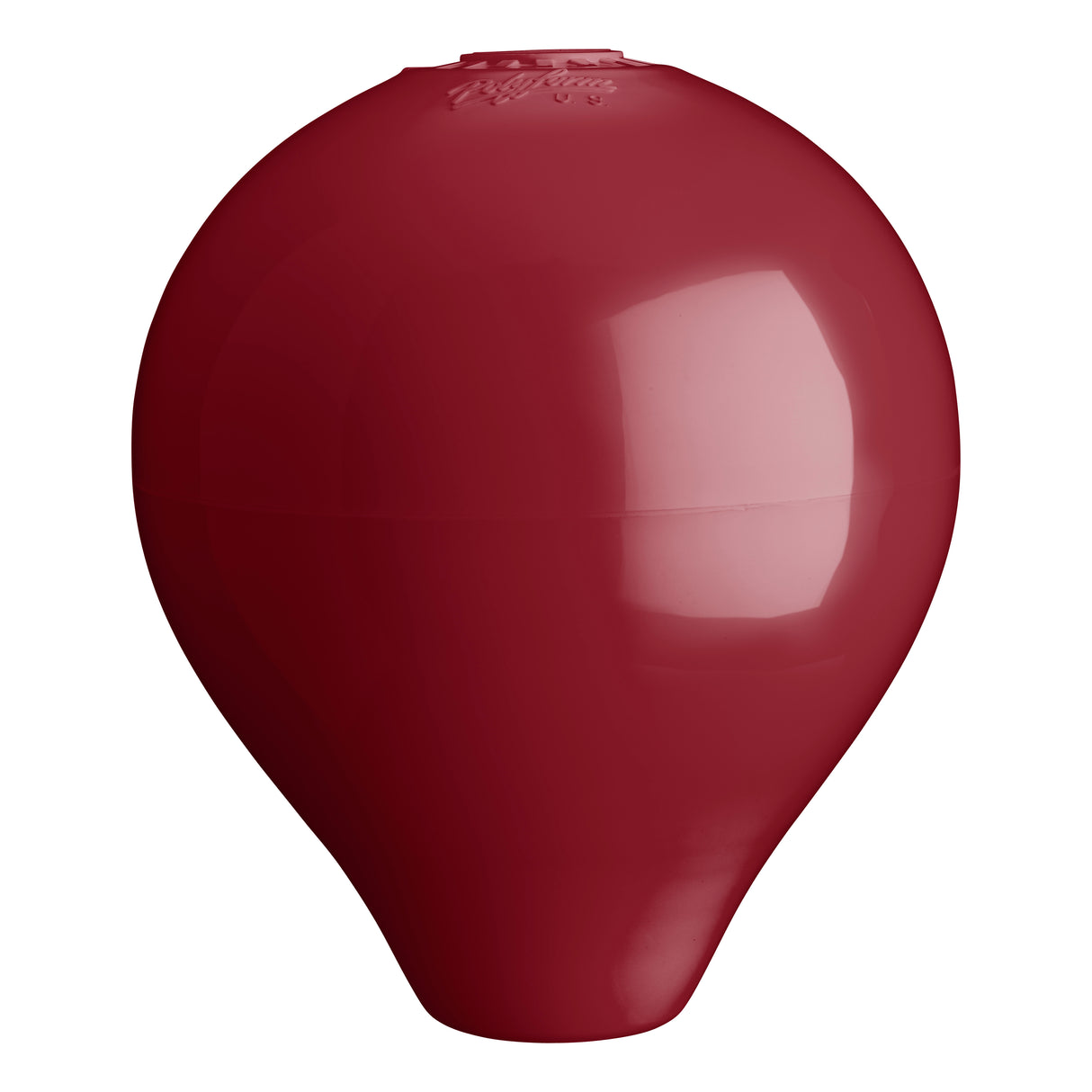 Hole through center mooring and marker buoy, Polyform CC-2 Burgundy
