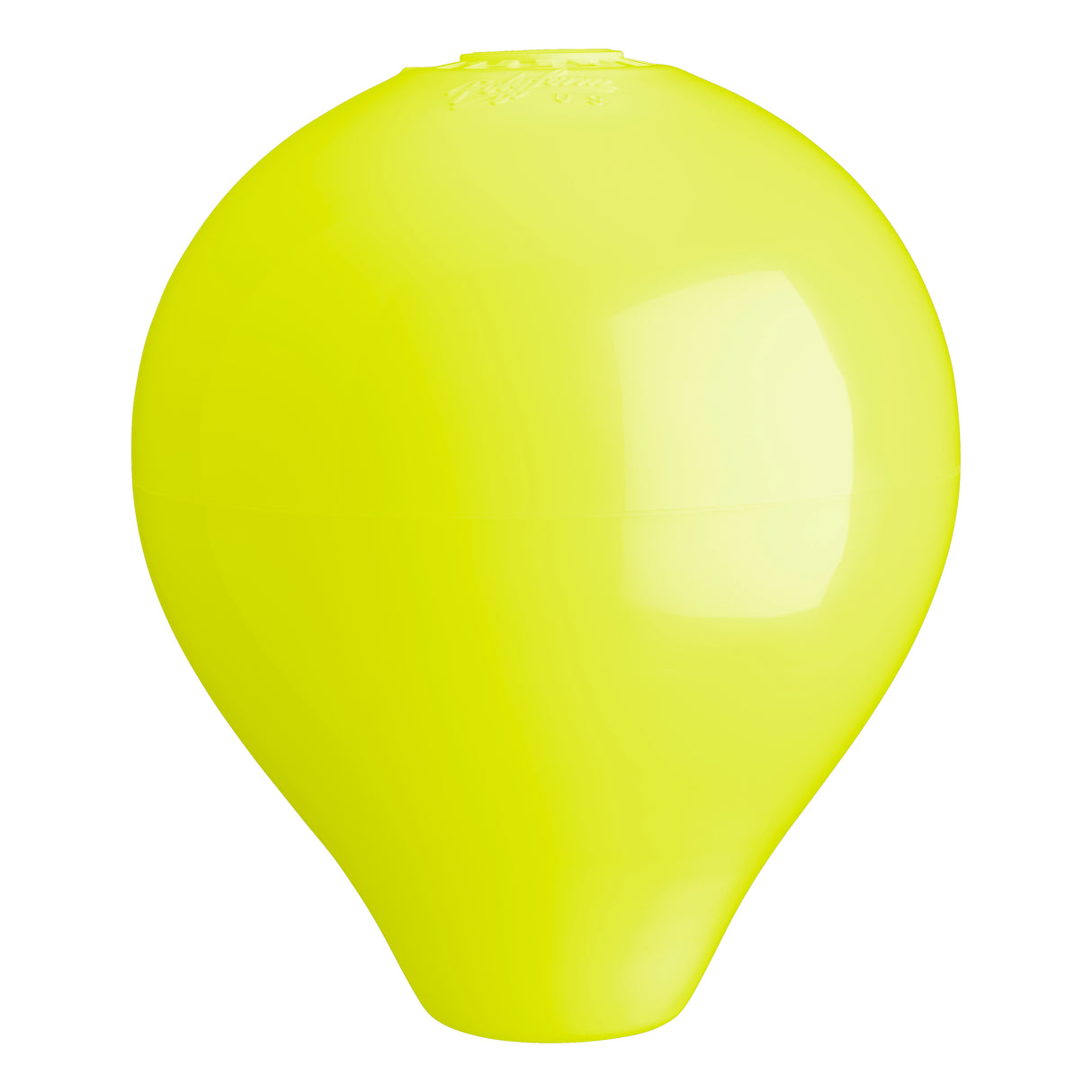 Hole through center mooring and marker buoy, Polyform CC-2 Saturn Yellow