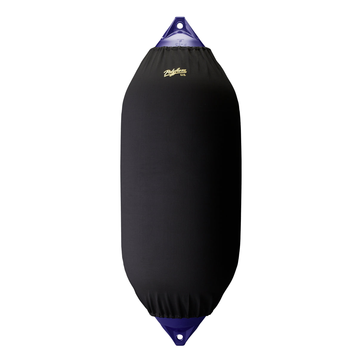 Black boat fender cover, Polyform EFC-13