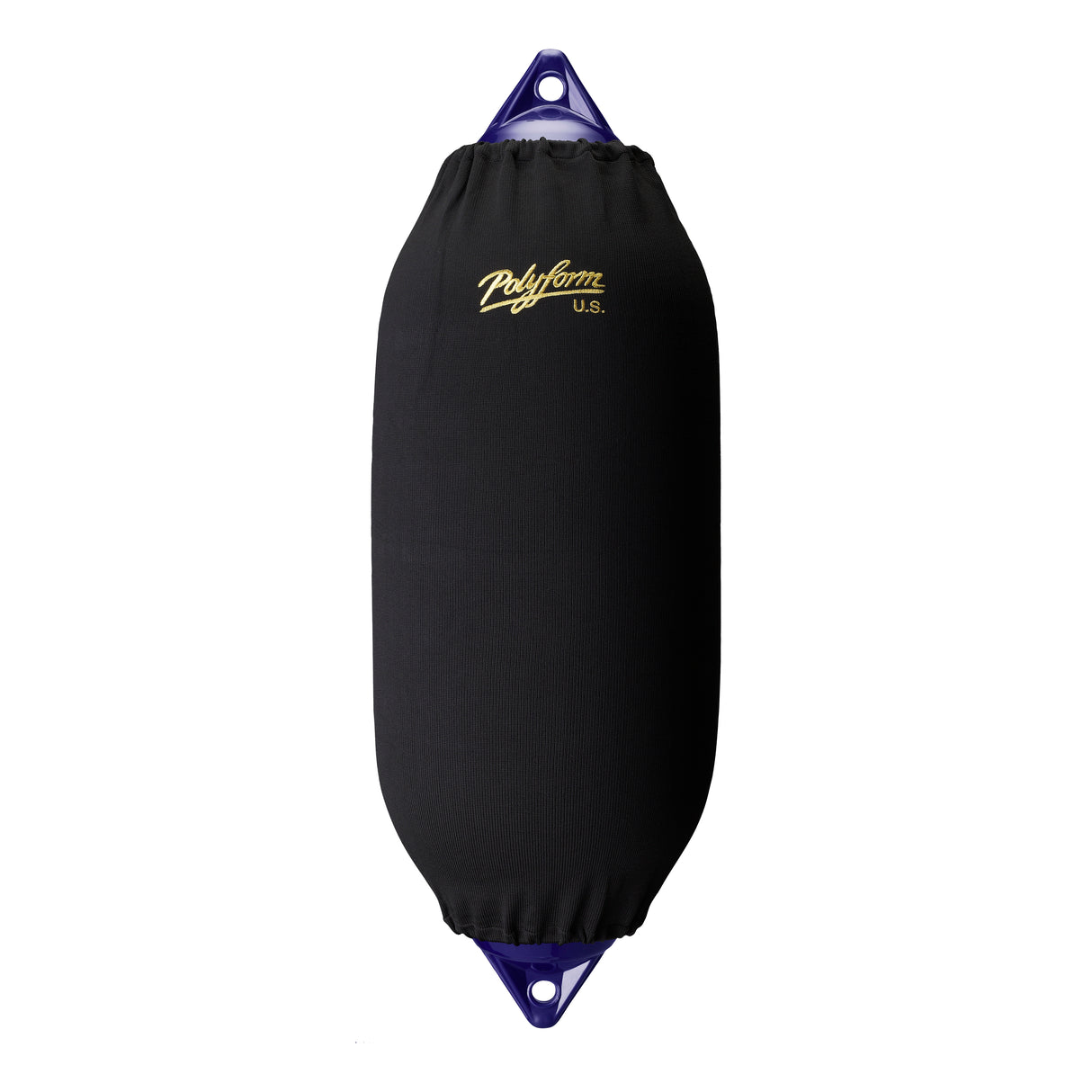 Black boat fender cover, Polyform EFC-7