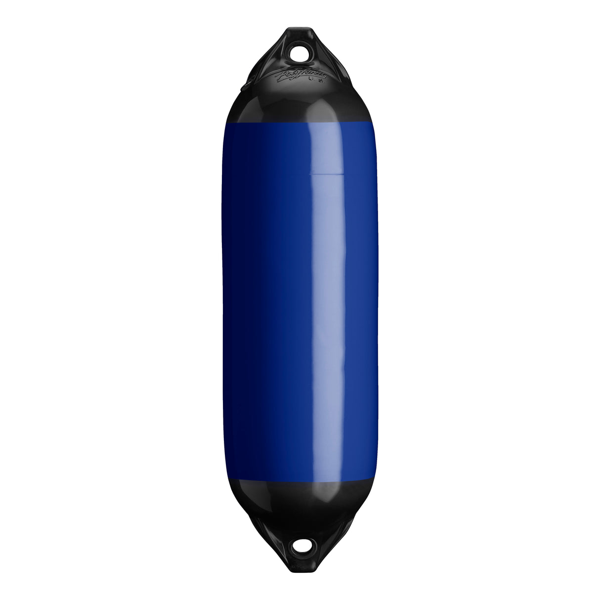 Cobalt Blue boat fender with Black-Top, Polyform F-02