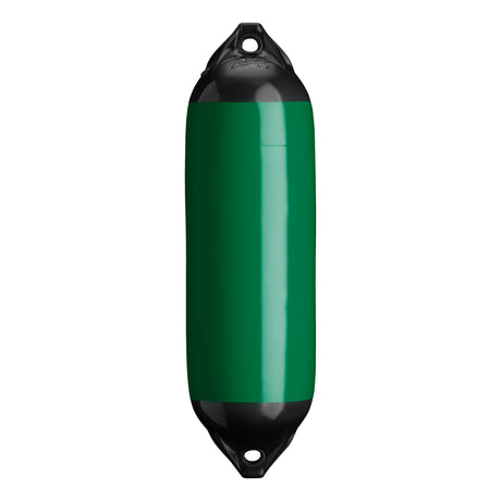 Forest Green boat fender with Black-Top, Polyform F-02 